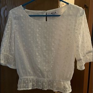 BB Dakota white blouse - Medium